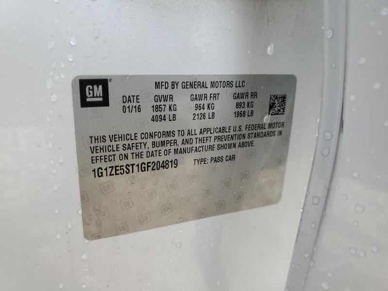 2016 CHEVROLET MALIBU LT - 1G1ZE5ST1GF204819