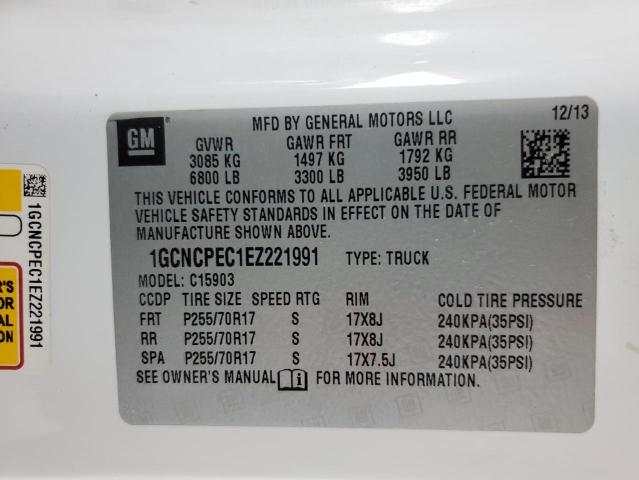 2014 CHEVROLET SILVERADO #3309520589