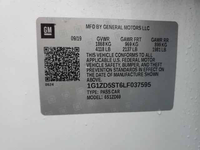 2020 CHEVROLET MALIBU LT #3296340469