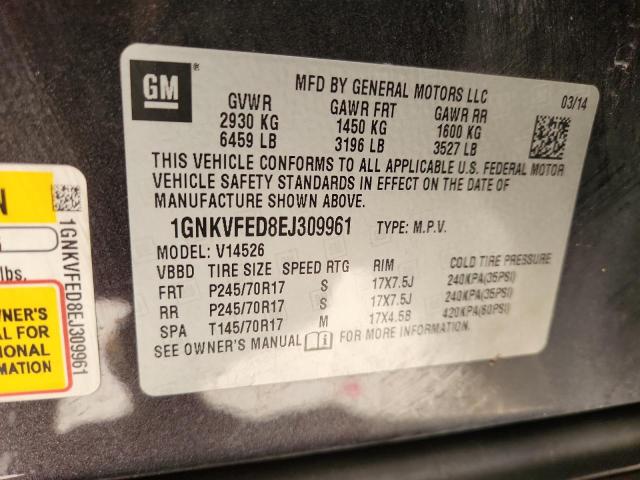 2014 CHEVROLET TRAVERSE L - 1GNKVFED8EJ309961