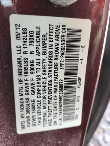 2012 HONDA CIVIC LX #3284924953