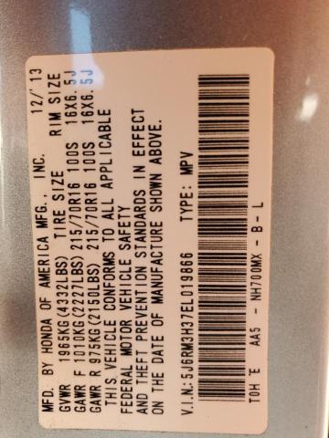 2014 HONDA CR-V LX - 5J6RM3H37EL019866