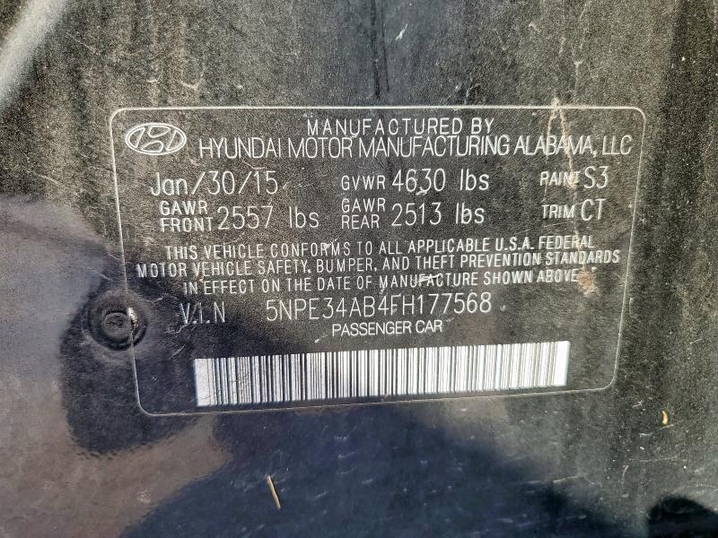 2015 HYUNDAI SONATA SPO 5NPE34AB4FH177568