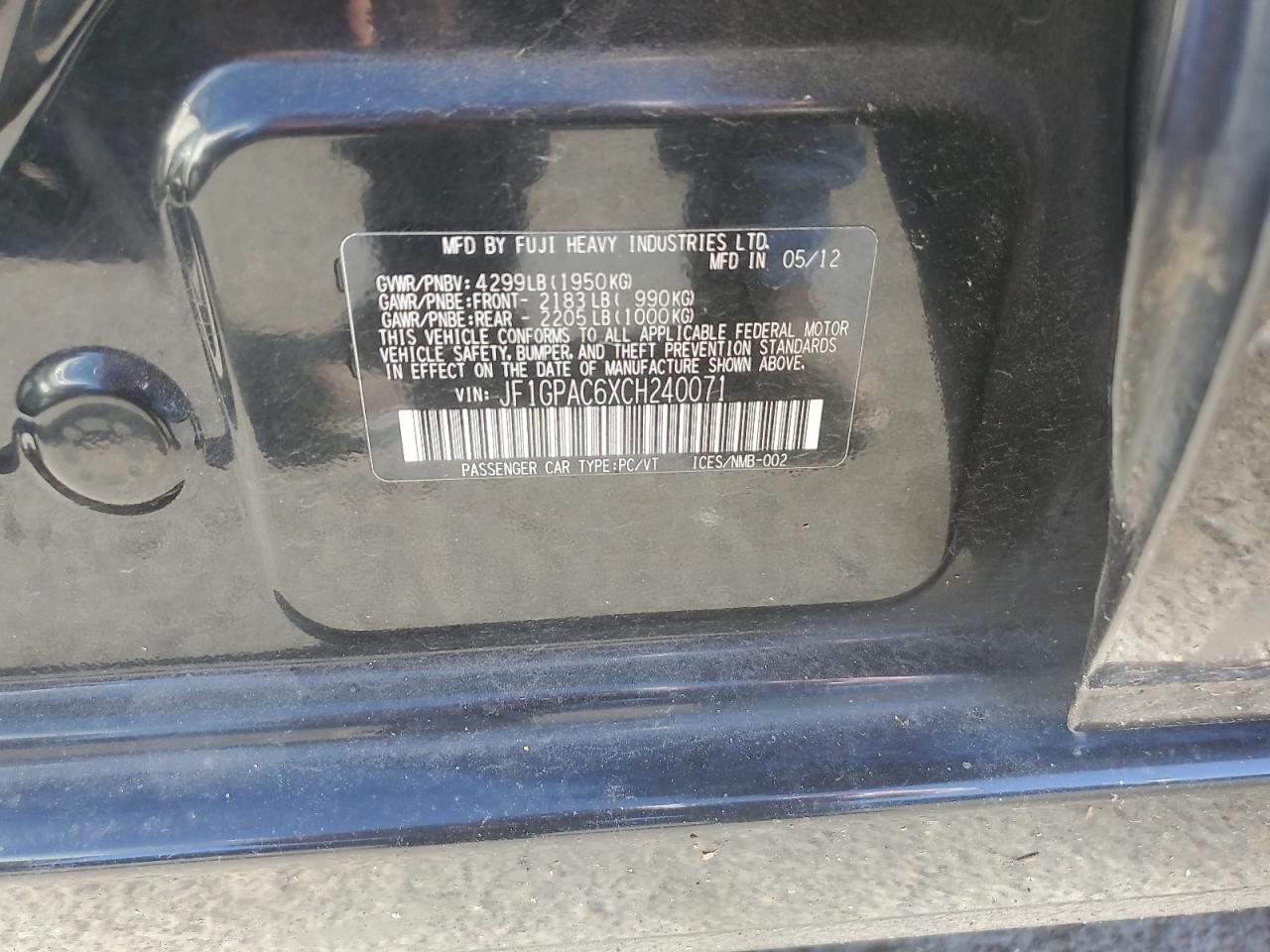 SUBARU IMPREZA PREMIUM