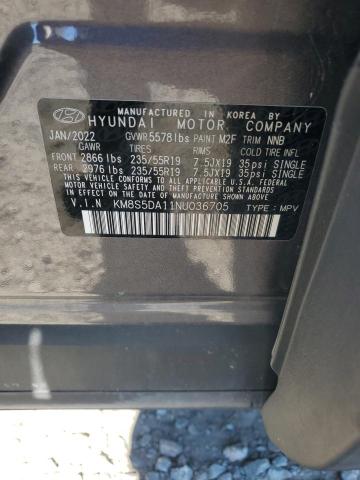 2022 HYUNDAI SANTA FE L - KM8S5DA11NU036705