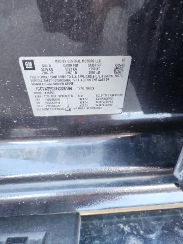 2015 CHEVROLET SILVERADO #3296272446