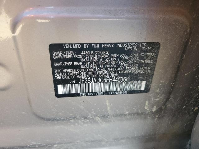 2015 SUBARU FORESTER 2.5I TOURING JF2SJAUC6FH445368