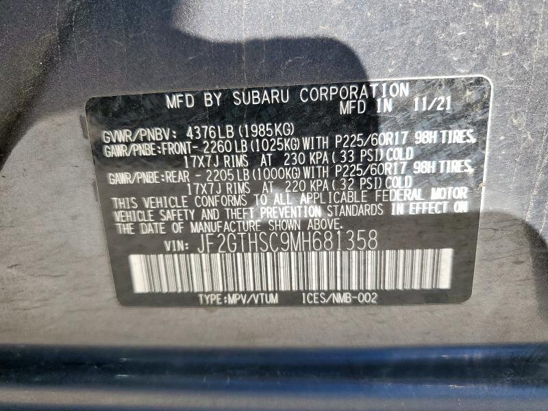 2021 SUBARU CROSSTREK #3317103980