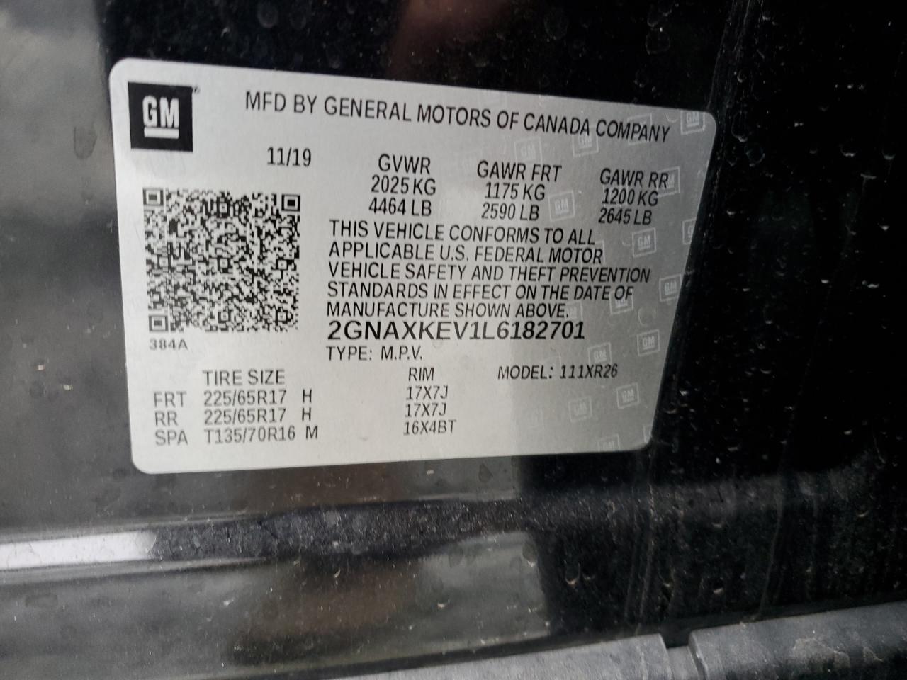 CHEVROLET EQUINOX LT