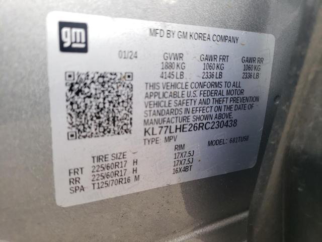 2024 CHEVROLET TRAX 1LT #3280680392