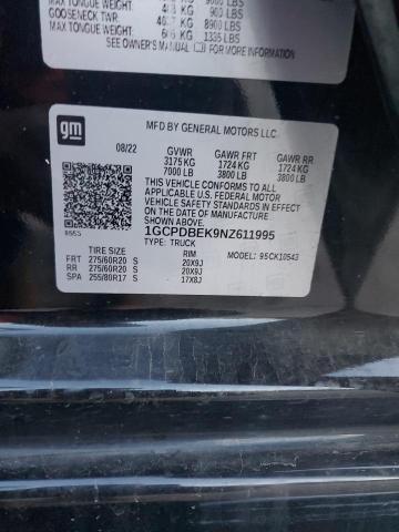 2022 CHEVROLET SILVERADO - 1GCPDBEK9NZ611995