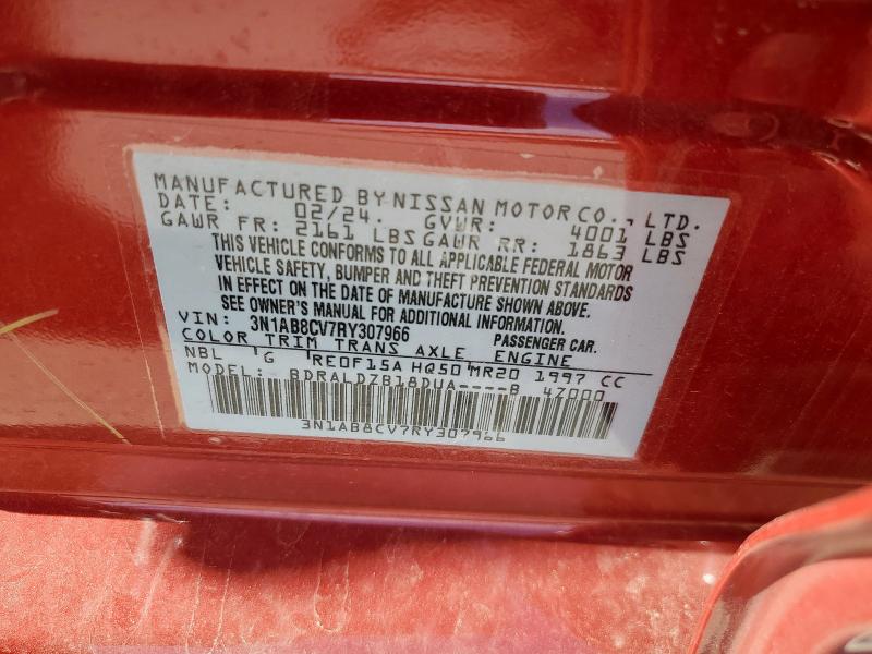 2024 NISSAN SENTRA SV 3N1AB8CV7RY307966