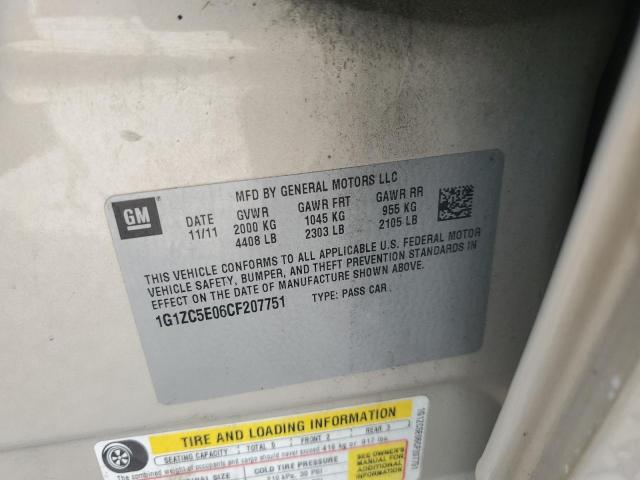 2012 CHEVROLET MALIBU 1LT - 1G1ZC5E06CF207751