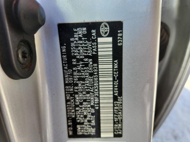 2011 TOYOTA CAMRY BASE - 4T1BF3EK5BU654938