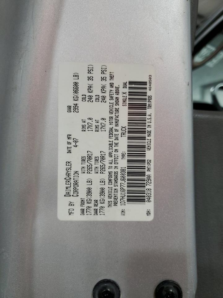 Lot #3283989820 2007 DODGE RAM 1500 S