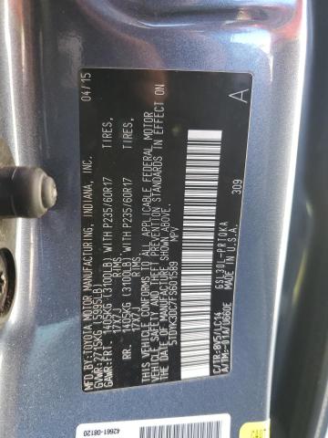 2015 TOYOTA SIENNA XLE - 5TDYK3DC7FS601589