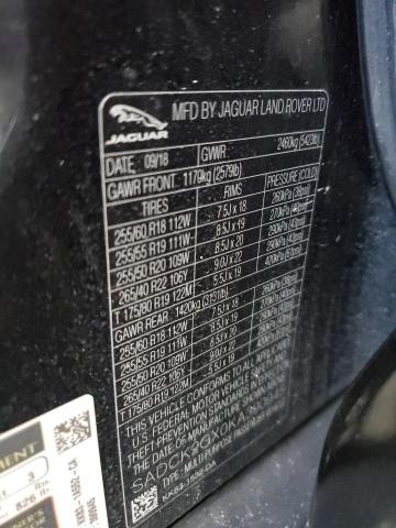 2019 JAGUAR F-PACE PRE - SADCK2GX0KA390945