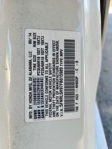 2015 HONDA ODYSSEY TO - 5FNRL5H97FB015989