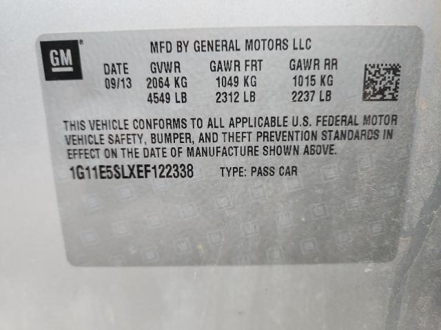 2014 CHEVROLET MALIBU 2LT - 1G11E5SLXEF122338