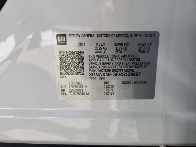 2024 CHEVROLET EQUINOX RS - 3GNAXMEG6RS139897