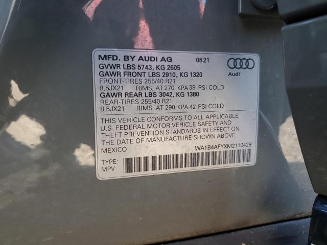 2021 AUDI SQ5 PREMIU #3294414513