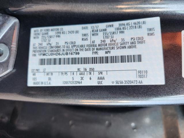 2018 FORD ESCAPE SEL #3293739914