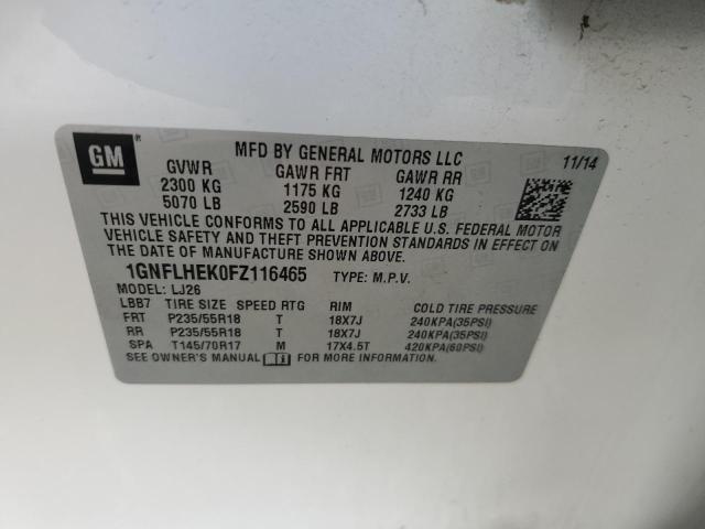 2015 CHEVROLET EQUINOX LTZ #3305395322