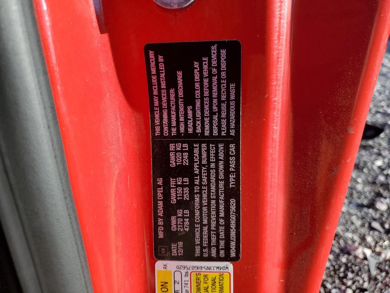 BUICK CASCADA SPORT TOURING