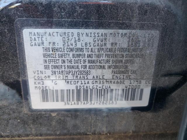 2018 NISSAN SENTRA S - 3N1AB7AP3JY282583