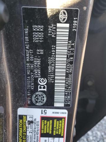 2018 TOYOTA CAMRY L - 4T1B11HK8JU024912