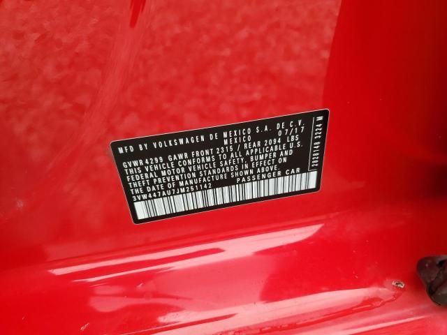 2018 VOLKSWAGEN GTI S/SE 3VW447AU7JM251142