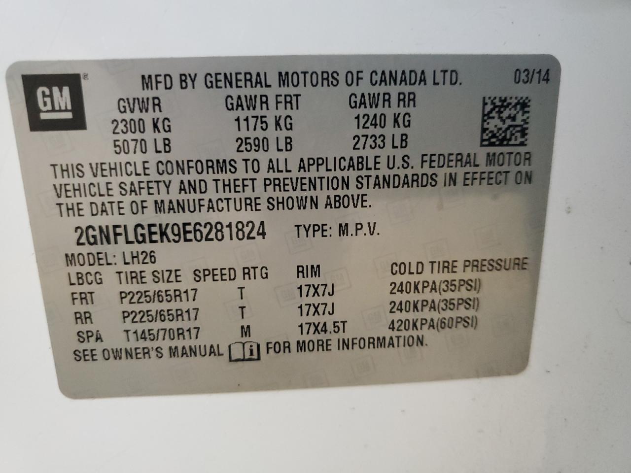 CHEVROLET EQUINOX LT