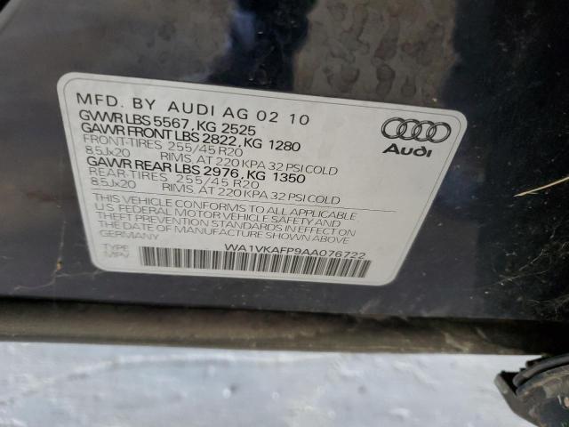 2010 AUDI Q5 PRESTIG - WA1VKAFP9AA076722