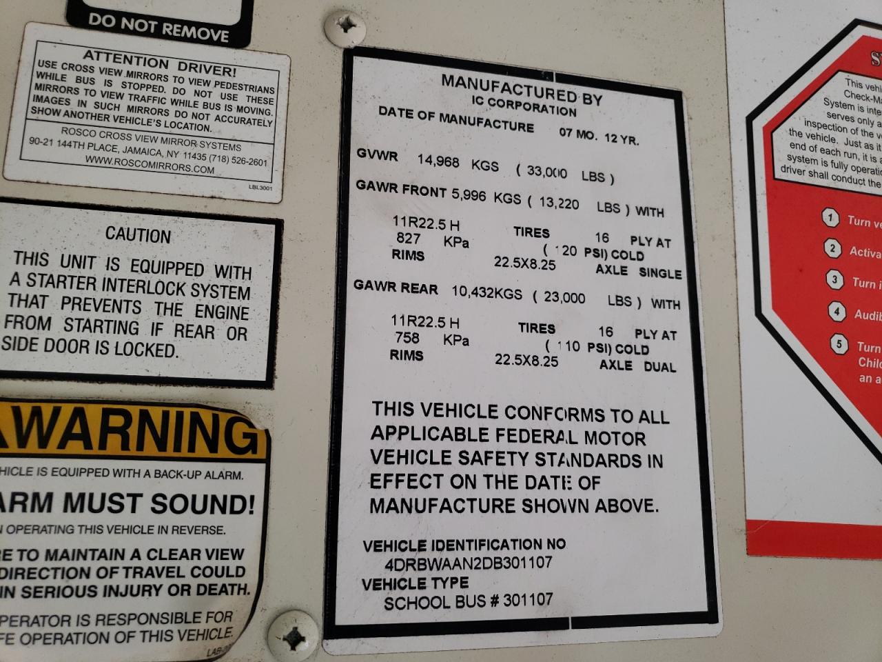 Lot #3262629690 2013 IC CORPORATION CE SERIES SCHOOL