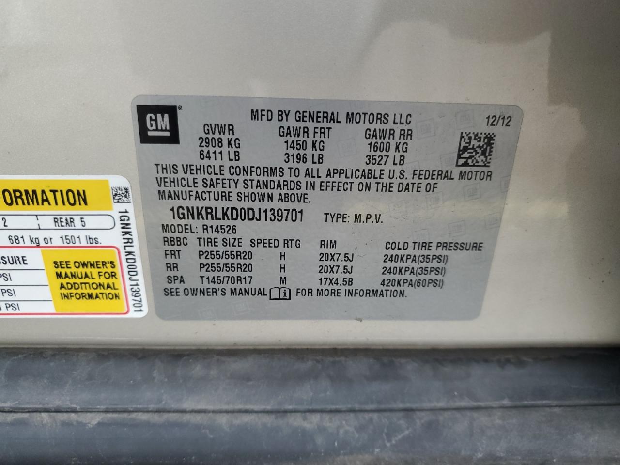 CHEVROLET TRAVERSE LTZ