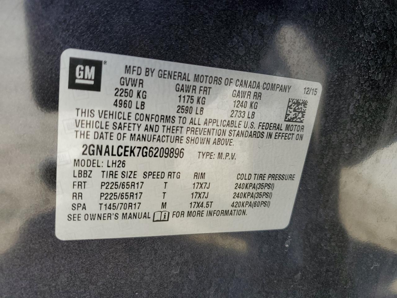 CHEVROLET EQUINOX LT