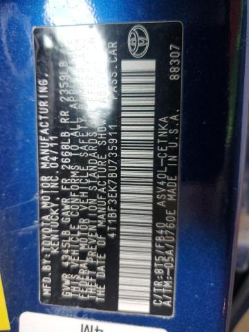 2011 TOYOTA CAMRY BASE #3268477757