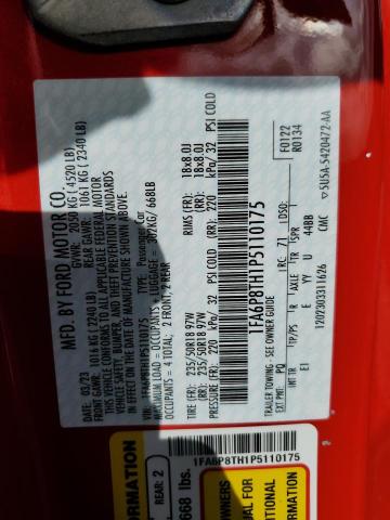 2023 FORD MUSTANG 1FA6P8TH1P5110175