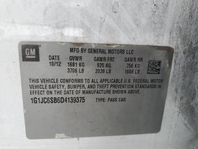 2013 CHEVROLET SONIC LT #3293546420