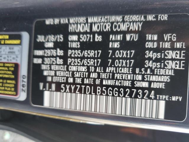 2016 HYUNDAI SANTA FE S #3301657653