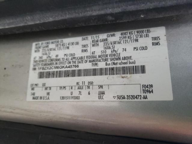 2016 FORD TRANSIT #3290287265