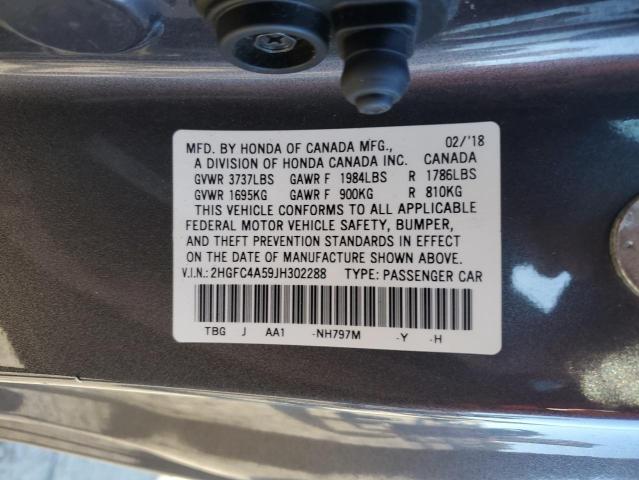 2018 HONDA CIVIC LX - 2HGFC4A59JH302288