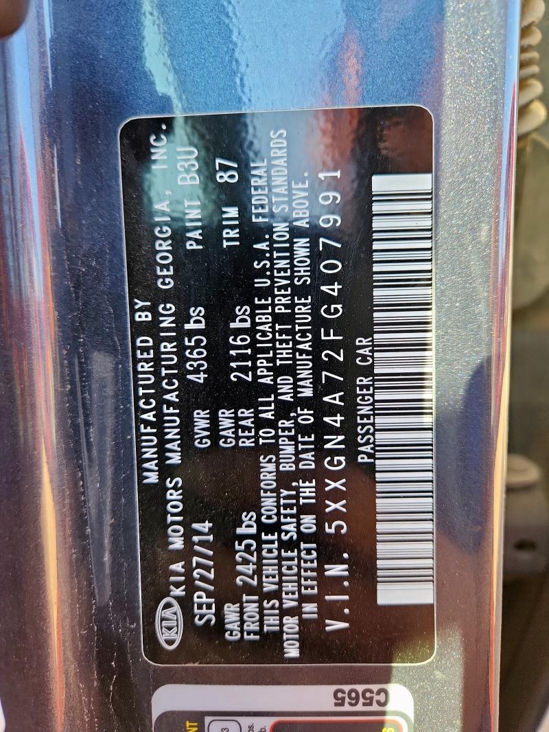 2015 KIA OPTIMA EX 5XXGN4A72FG407991