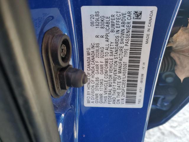 2020 HONDA CIVIC SPOR #3303946721