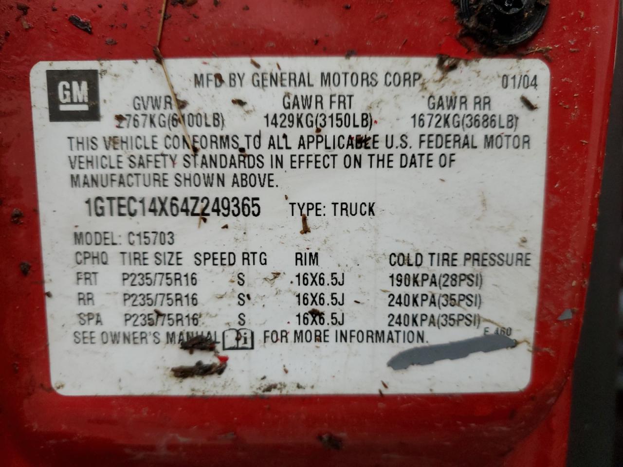 Lot #3284839533 2004 GMC NEW SIERRA