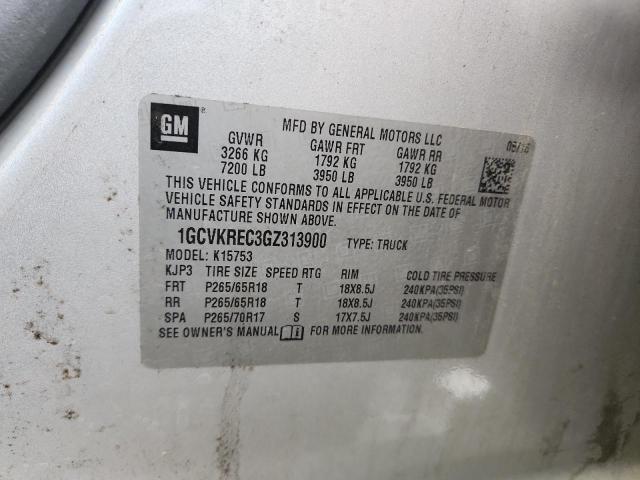 2016 CHEVROLET SILVERADO #3292478671