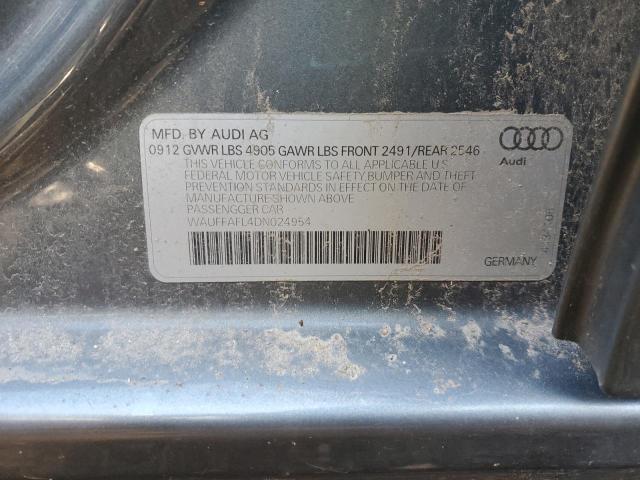 2013 AUDI A4 PREMIUM - WAUFFAFL4DN024954
