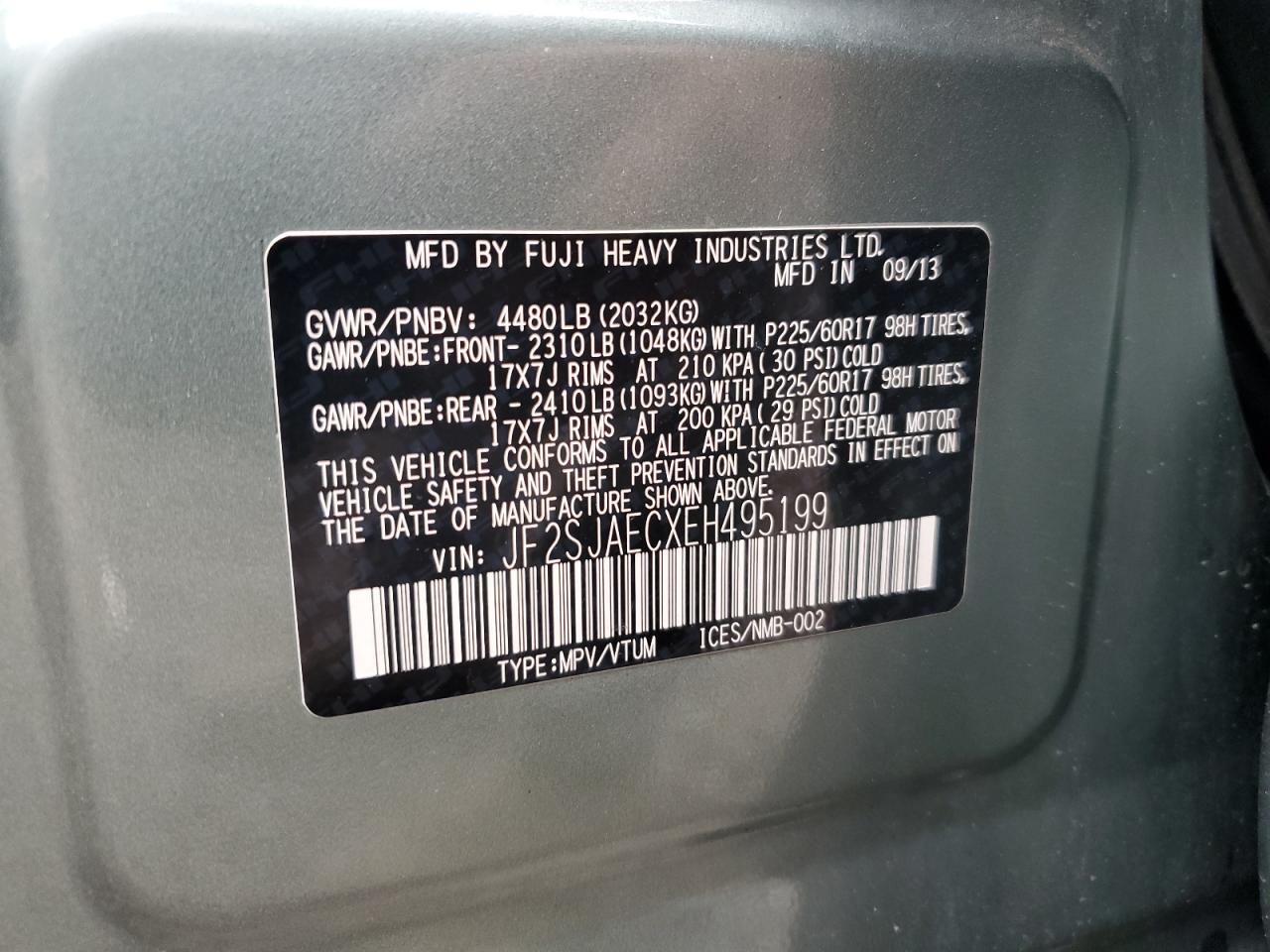 SUBARU FORESTER 2.5I PREMIUM