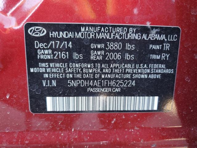 2015 HYUNDAI ELANTRA SE #3294488490