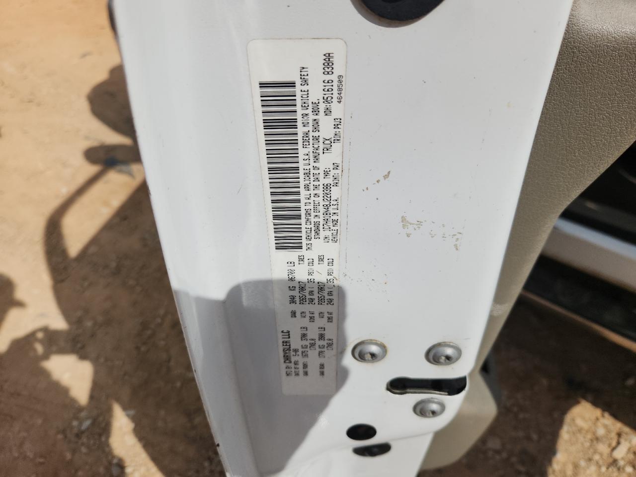 Lot #3284779525 2008 DODGE RAM 1500 S